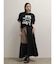 フォトコラージュプリントメッシュスリーブTシャツ