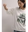 フォトコラージュプリントメッシュスリーブTシャツ