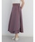 ラップフレアスカート（Ash Gray,Dark Orange,Olive,Dark Purple)