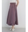 ラップフレアスカート（Ash Gray,Dark Orange,Olive,Dark Purple)