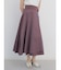 ラップフレアスカート（Ash Gray,Dark Orange,Olive,Dark Purple)