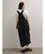 フェイクレザーサロペットスカート