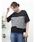 ツイード＆チュールドッキングTシャツ