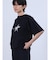 マットシルバー箔ロゴ星TEE