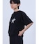 マットシルバー箔ロゴ星TEE