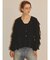 楊柳シフォンフリルブラウス