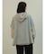 メッシュジップアップフーディー(gray,black)