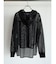 メッシュジップアップフーディー(gray,black)
