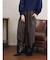 レースドッキングワイドパンツ