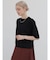 【WEB限定カラーあり】バックジップハーフスリーブニットPO