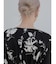 フラワープリントウエストタックワンピース