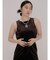 Sleeveless velour onepiece