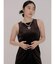 Sleeveless velour onepiece