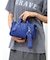 チャーム付きミニ2wayフェイクレザーバッグ(greige/ black/bule)