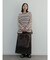 レイヤードデザインオーバーダイデニムスカート