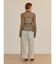フロントボタンレースブラウス