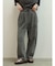 異素材ドッキングピグメントスウェットパンツ