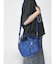 チャーム付きフェイクレザー2wayバッグ（greige,black,blue)