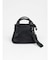 チャーム付きフェイクレザー2wayバッグ（greige,black,blue)