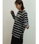 シアーボーダーアートプリントTシャツ