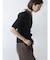 配色リブボタンニットプルオーバー