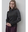 バックジップタートルネックラメリブニット