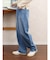 バレルレッグデニムパンツ