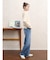 バレルレッグデニムパンツ