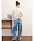 バレルレッグデニムパンツ