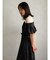ベロアオパール花柄ドレス