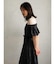 ベロアオパール花柄ドレス