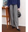 グレンチェックテーパードパンツ