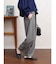 グレンチェックテーパードパンツ