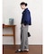 グレンチェックテーパードパンツ