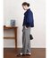 グレンチェックテーパードパンツ