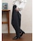 グレンチェックテーパードパンツ
