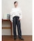 グレンチェックテーパードパンツ