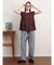 グレンチェックテーパードパンツ