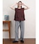 グレンチェックテーパードパンツ