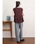 グレンチェックテーパードパンツ