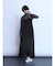 レースアップデザインジャンパースカート（black）