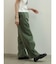 配色切替ドロストバレルパンツ