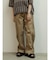 配色切替ドロストバレルパンツ