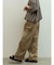 配色切替ドロストバレルパンツ