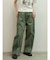 配色切替ドロストバレルパンツ