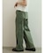 配色切替ドロストバレルパンツ