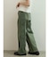 配色切替ドロストバレルパンツ