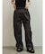 配色切替ドロストバレルパンツ
