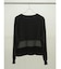 畦編みヘムフリルカットソー