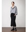 フロントスリットニットスカート